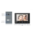 Muti unit villa 4 family waterproof 2 wire 2 way 7" video intercom panel outdoor monitor ,  intercomunicador inteligente